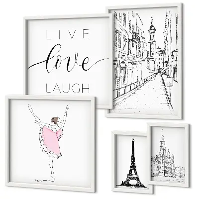Gallery wall Stylish Parisian inspirations