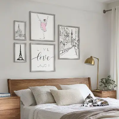 Gallery wall Stylish Parisian inspirations