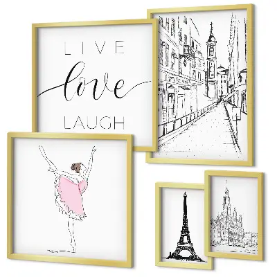 Gallery wall Stylish Parisian inspirations