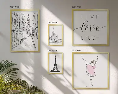 Gallery wall Stylish Parisian inspirations