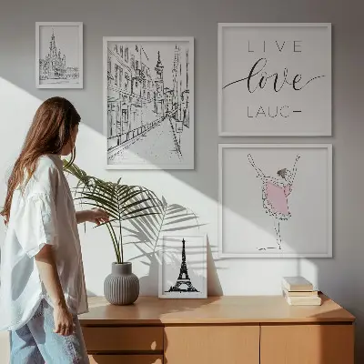 Gallery wall Stylish Parisian inspirations