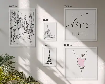 Gallery wall Stylish Parisian inspirations