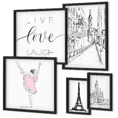 Gallery wall Stylish Parisian inspirations