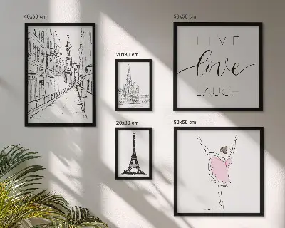 Gallery wall Stylish Parisian inspirations