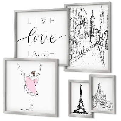 Gallery wall Stylish Parisian inspirations