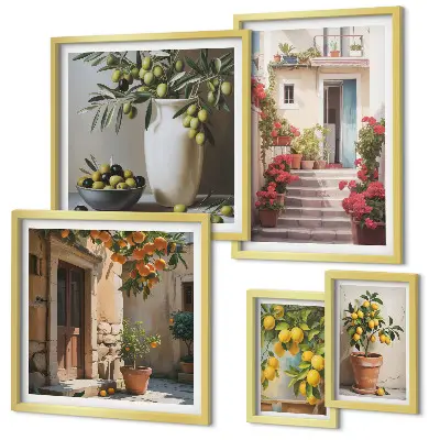 Gallery wall Atmospheric lemon streets