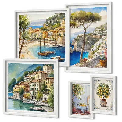 Gallery wall Stylish seaside towns