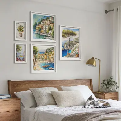 Gallery wall Stylish seaside towns