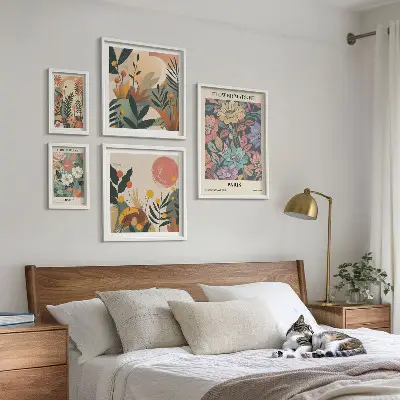 Gallery wall Floral motifs Paris London