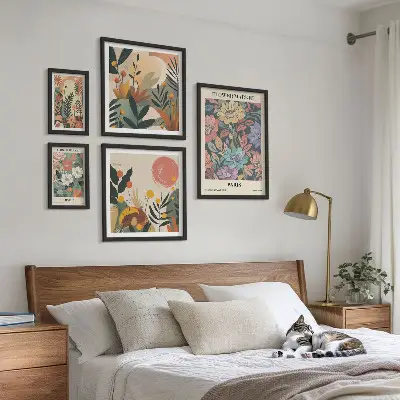 Gallery wall Floral motifs Paris London