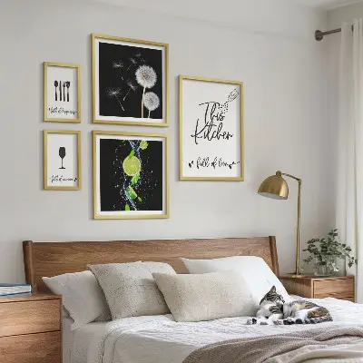 Framed photo set Kitchen inspirations with love