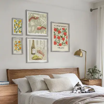 Vintage Fruit and Flower Fair framed photo set