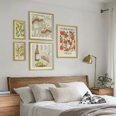 Vintage Fruit and Flower Fair framed photo set