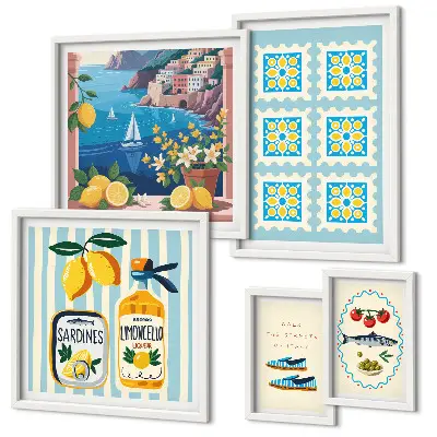 Gallery wall Italian cuisine taste style