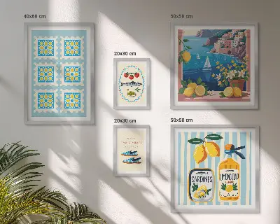 Gallery wall Italian cuisine taste style