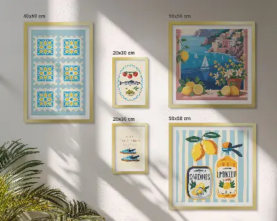 Gallery wall Italian cuisine inspired art print