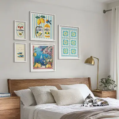 Gallery wall Italian cuisine taste style