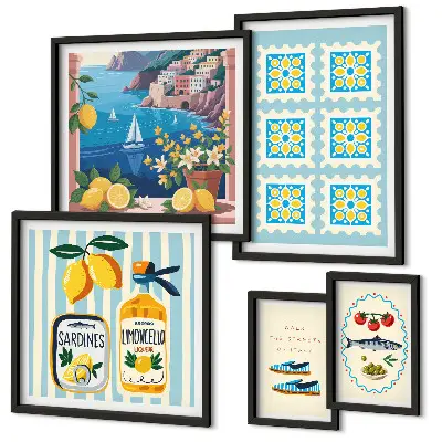 Gallery wall Italian cuisine taste style