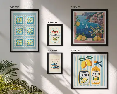 Gallery wall Italian cuisine taste style