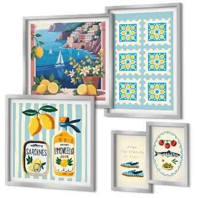 Gallery wall Italian cuisine taste style