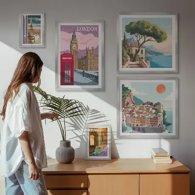 Framed photo set European cities of culture