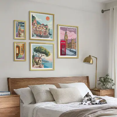 Framed photo set European cities of culture
