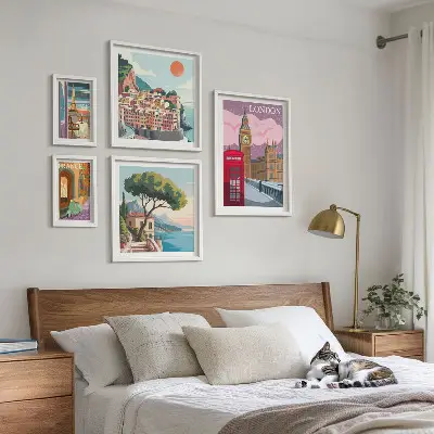 Framed photo set European cities of culture