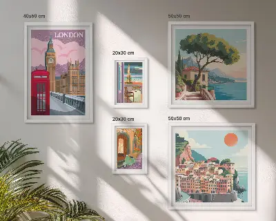 Framed photo set European cities of culture