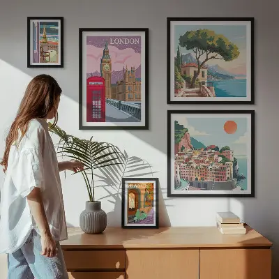 Framed photo set European cities of culture