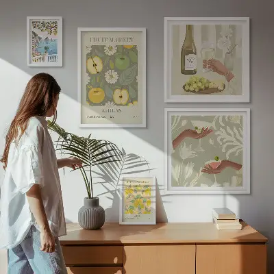 Gallery wall Atmospheric illustrations from the 1970s