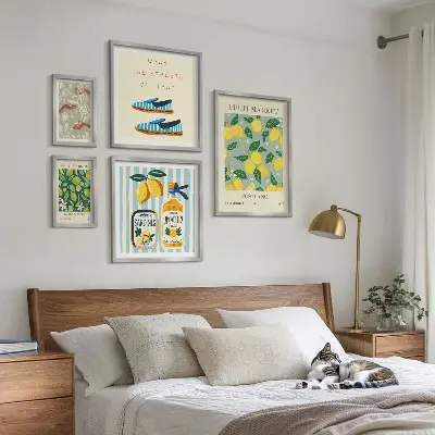 Gallery wall Fruity vintage inspirations
