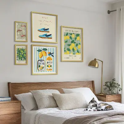 Gallery wall Fruity vintage inspirations