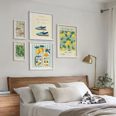 Gallery wall Fruity vintage inspirations