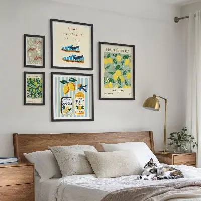 Gallery wall Fruity vintage inspirations