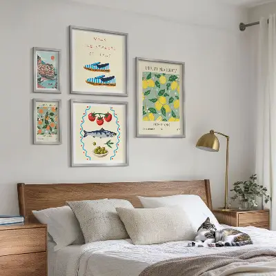 Framed photo set Fruit collection from Italy