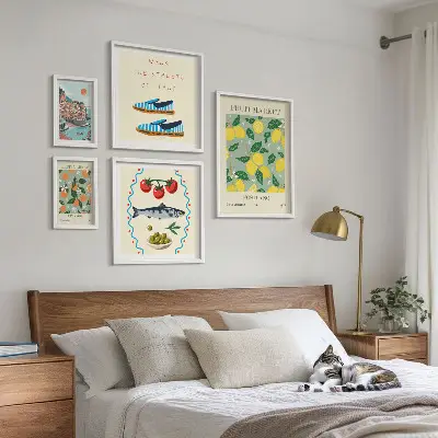 Framed photo set Fruit collection from Italy