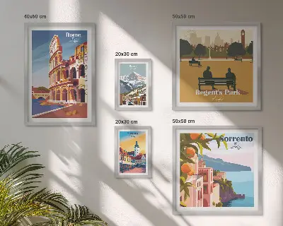 Gallery wall Landscapes of European cities