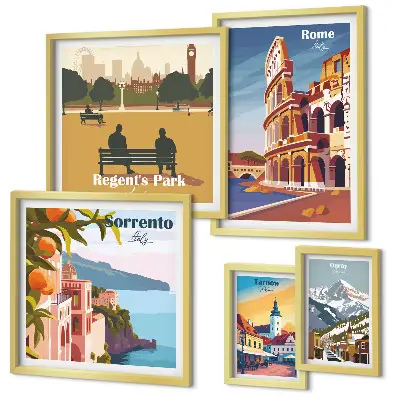 Gallery wall Landscapes of European cities