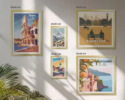 Gallery wall Landscapes of European cities