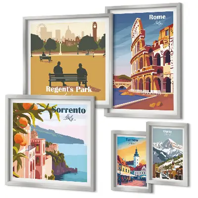 Gallery wall Landscapes of European cities