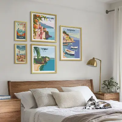 Framed photo set Coastal landscapes of Europe