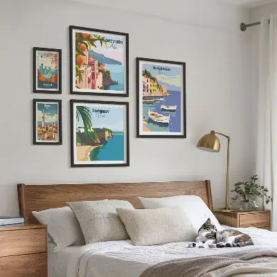 Framed photo set Coastal landscapes of Europe