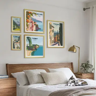 Framed photo set Picturesque Italian towns