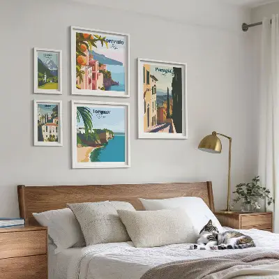Framed photo set Picturesque Italian towns
