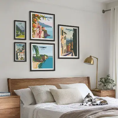 Framed photo set Picturesque Italian towns