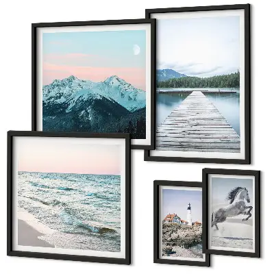 Gallery wall Nature landscapes decorations