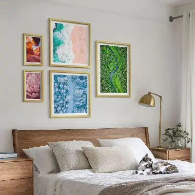 Framed photo set Natural green landscapes