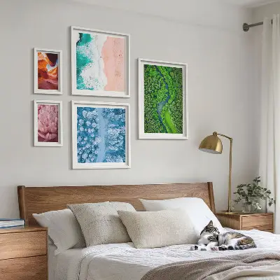 Framed photo set Natural green landscapes