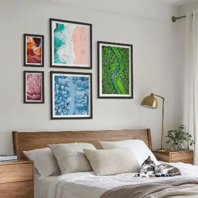 Framed photo set Natural green landscapes
