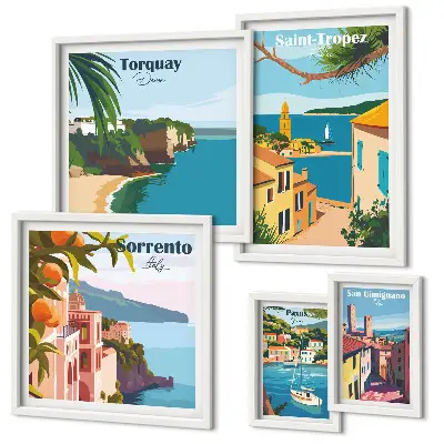 Gallery wall Landscapes of European towns